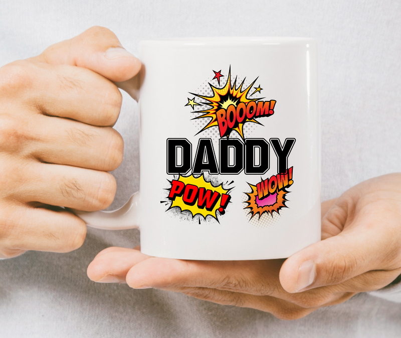 superhero daddy mug 
