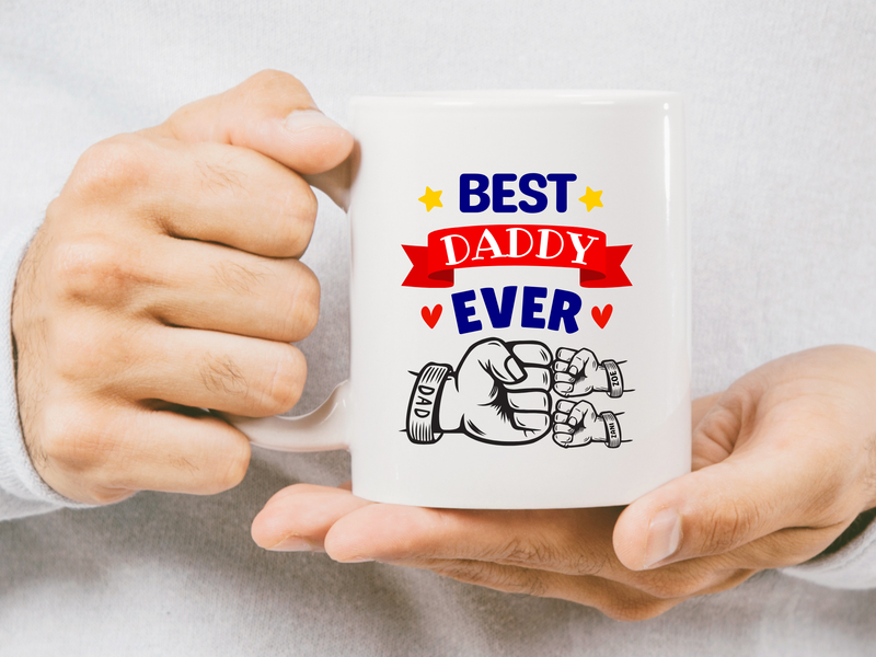 dad fist bump mug