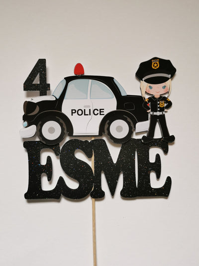 Personalised Policewoman Cake topper