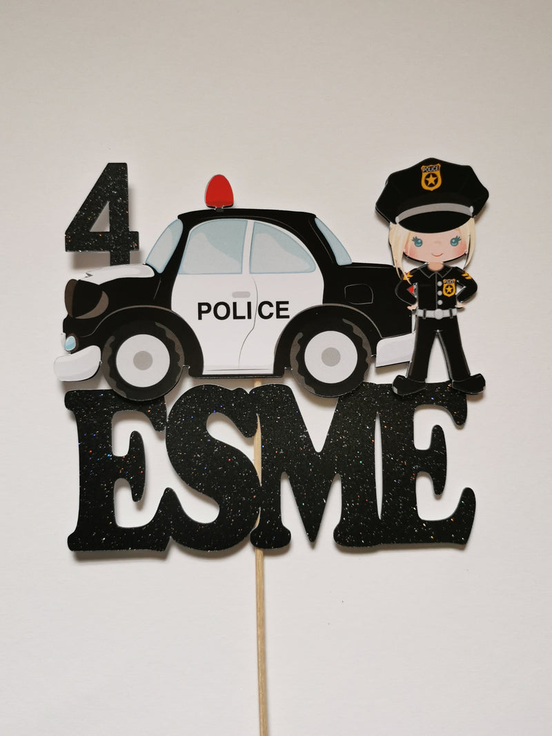 Personalised Policewoman Cake topper