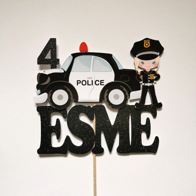 Personalised Policewoman Cake topper
