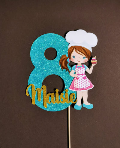 Personalised Baker Cake topper