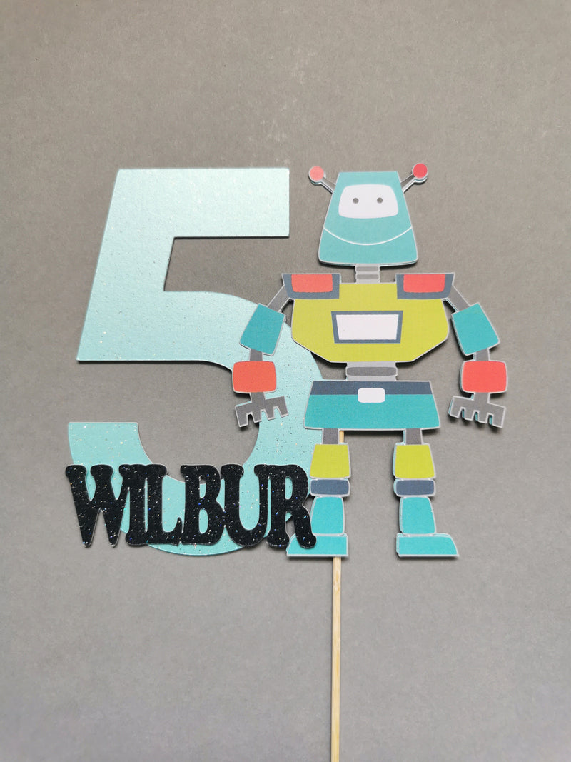 Personalised Robot Cake topper