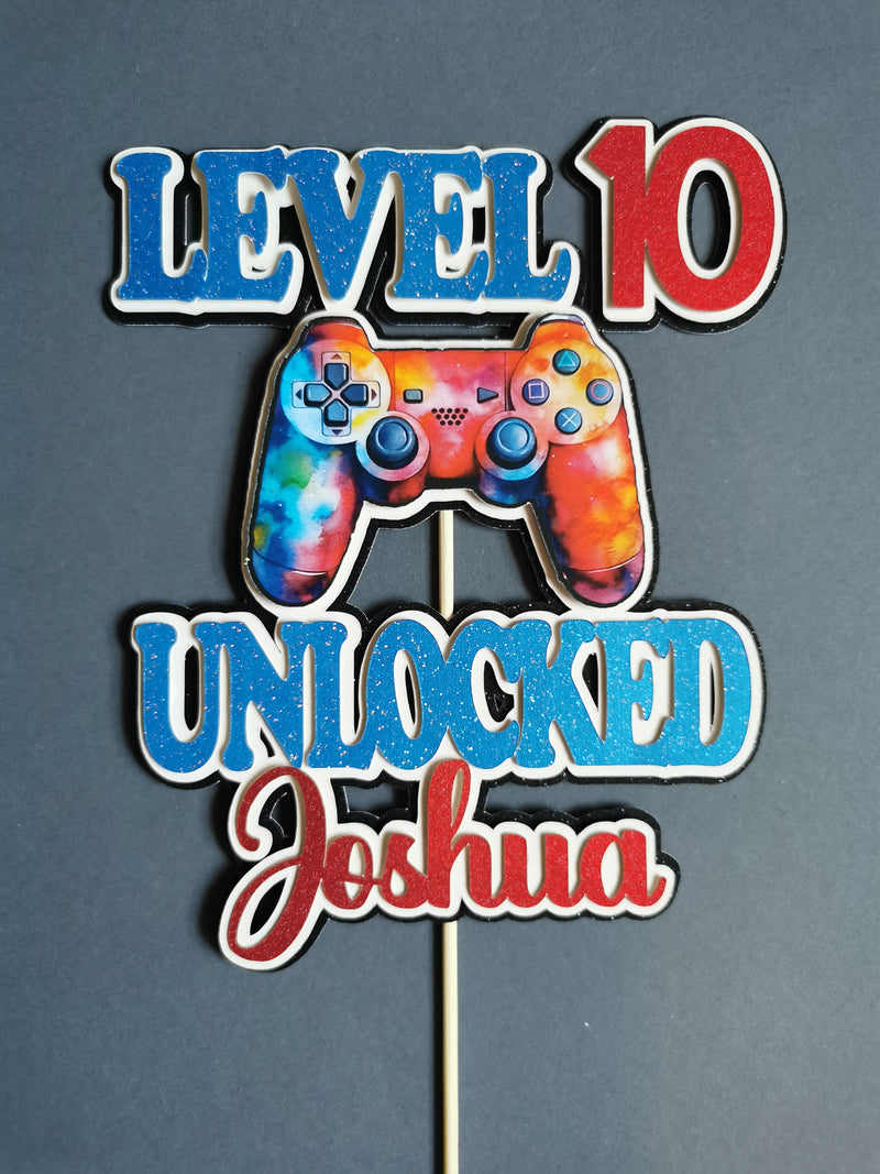 Personalised Game Console Cake topper