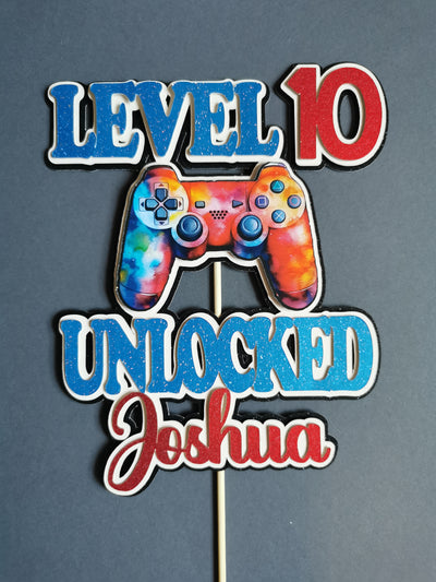 Personalised Game Console Cake topper