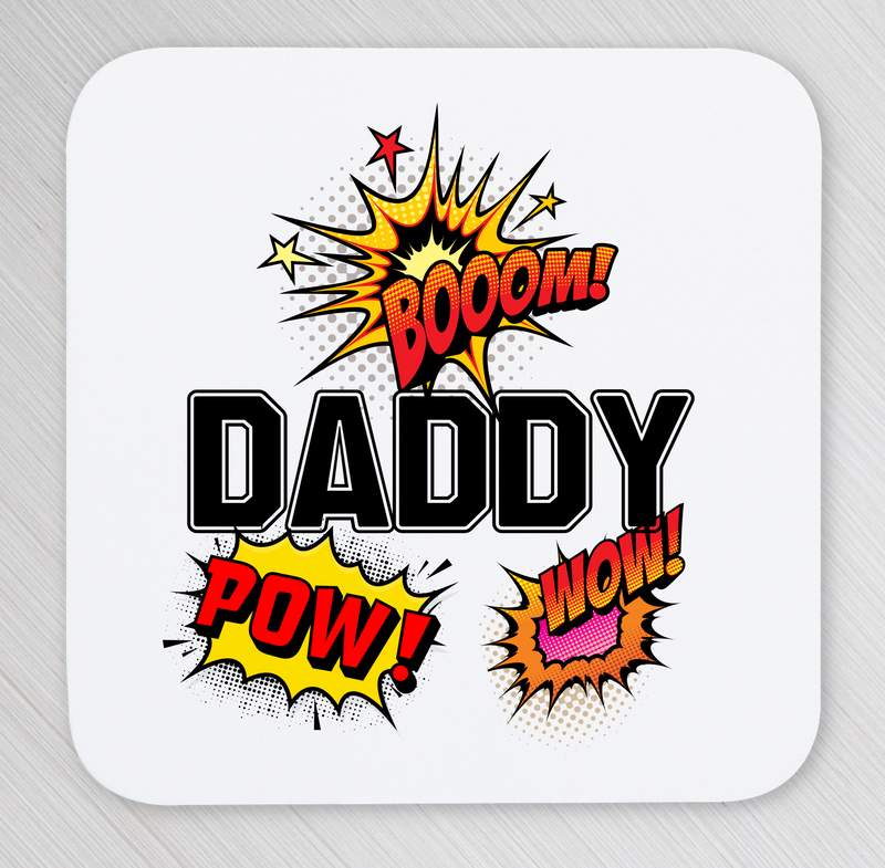 superhero daddy coaster