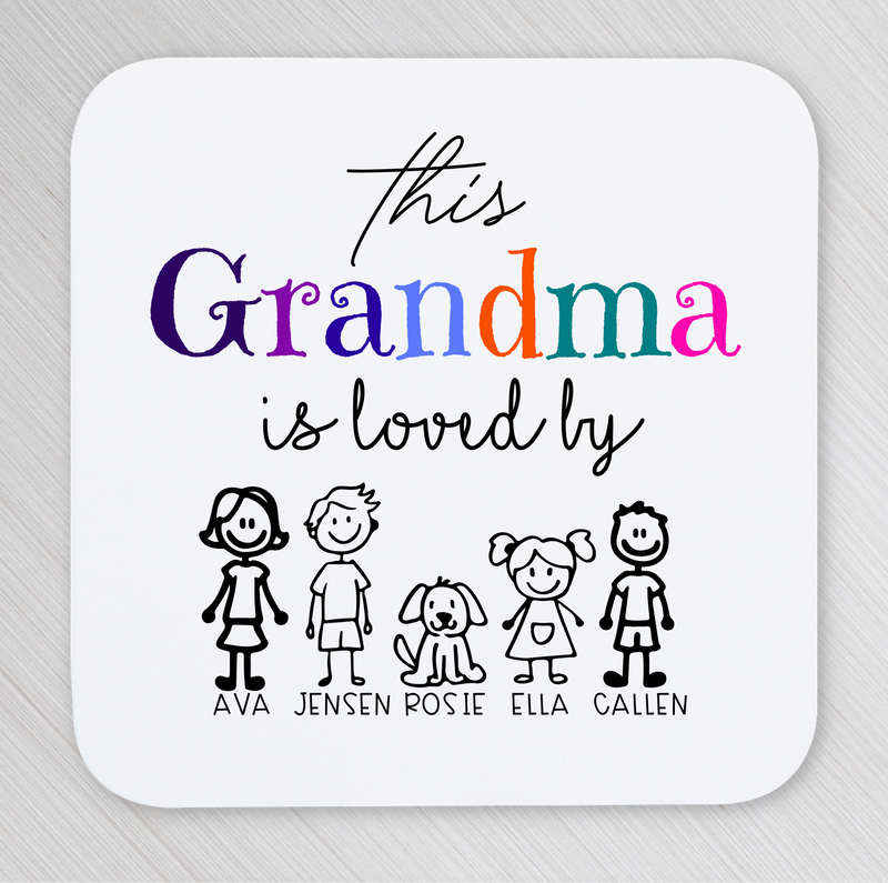 Coaster with text &