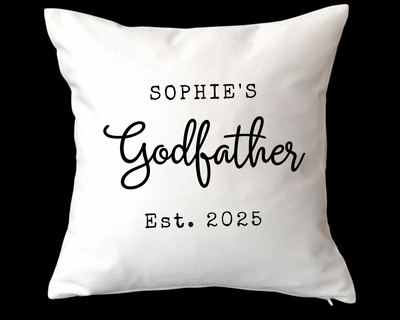 linen custom cushion for godfather 