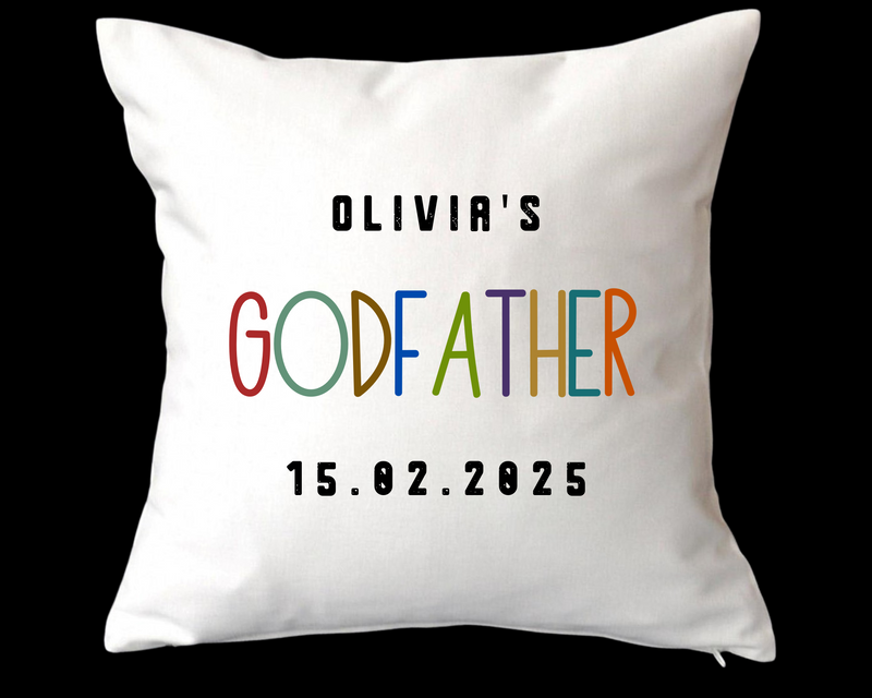 white custom cushion for godfather 