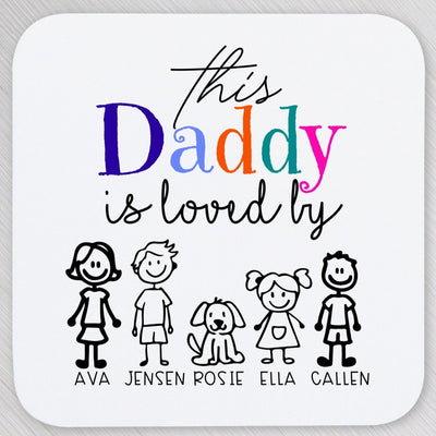 Personalised daddy coaster