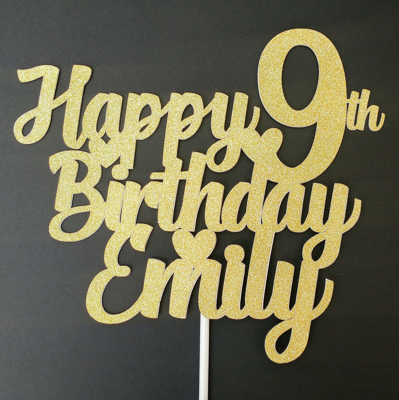 Personalised Birthday Cake topper