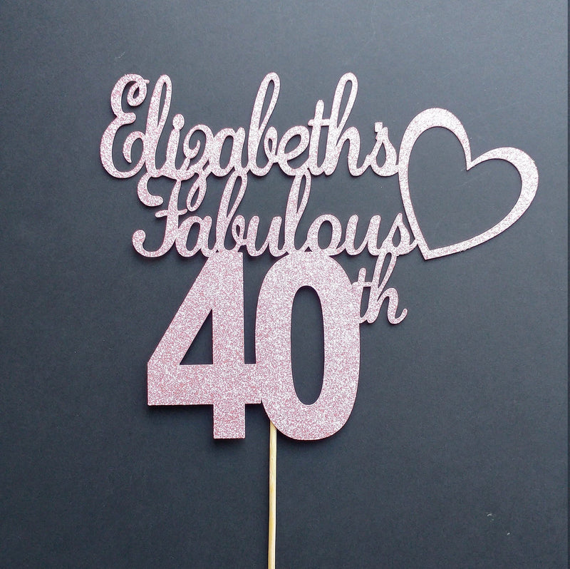 40th fabulous cake topper