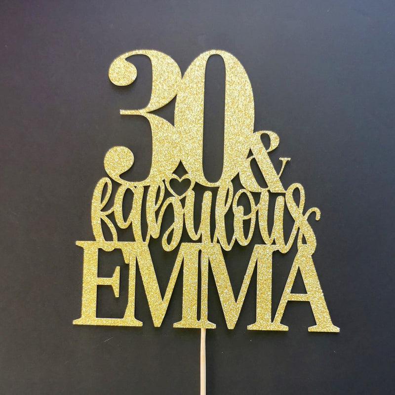 30 & fabulous cake topper