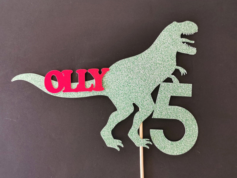 Personalised Dinosaur Cake topper