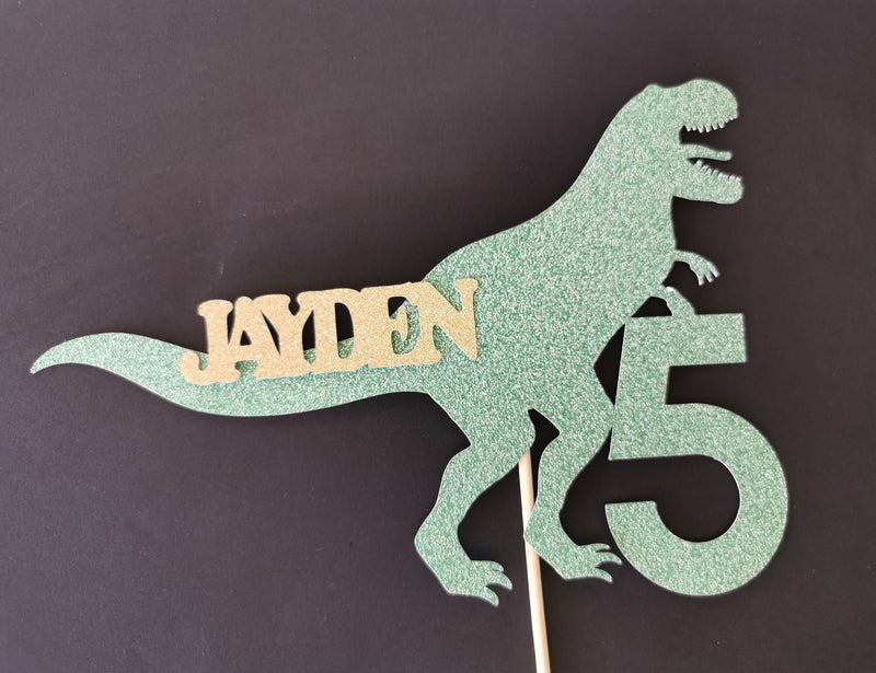Personalised Dinosaur Cake topper