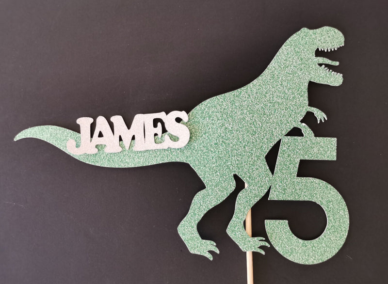 Personalised Dinosaur Cake topper
