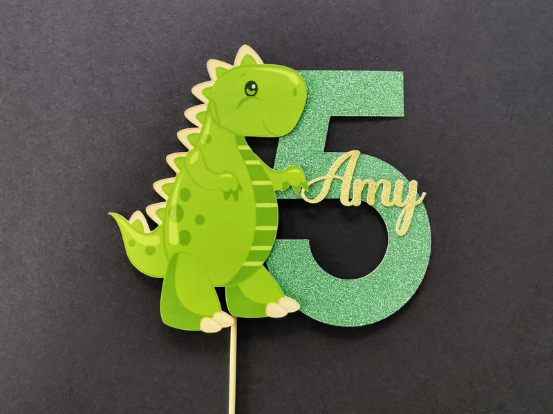 Personalised Dinosaur Cake topper