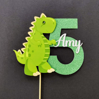 Personalised Dinosaur Cake topper