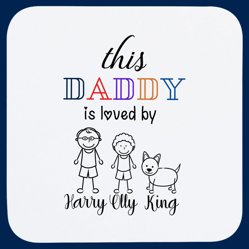 personalised coaster for daddy