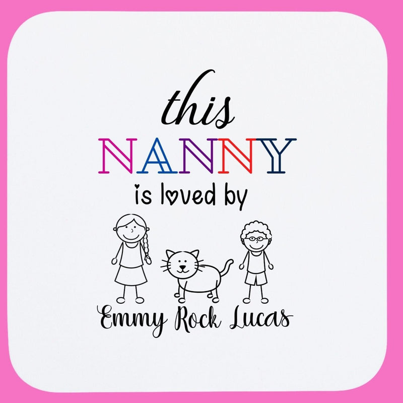 personalised coaster for nanny
