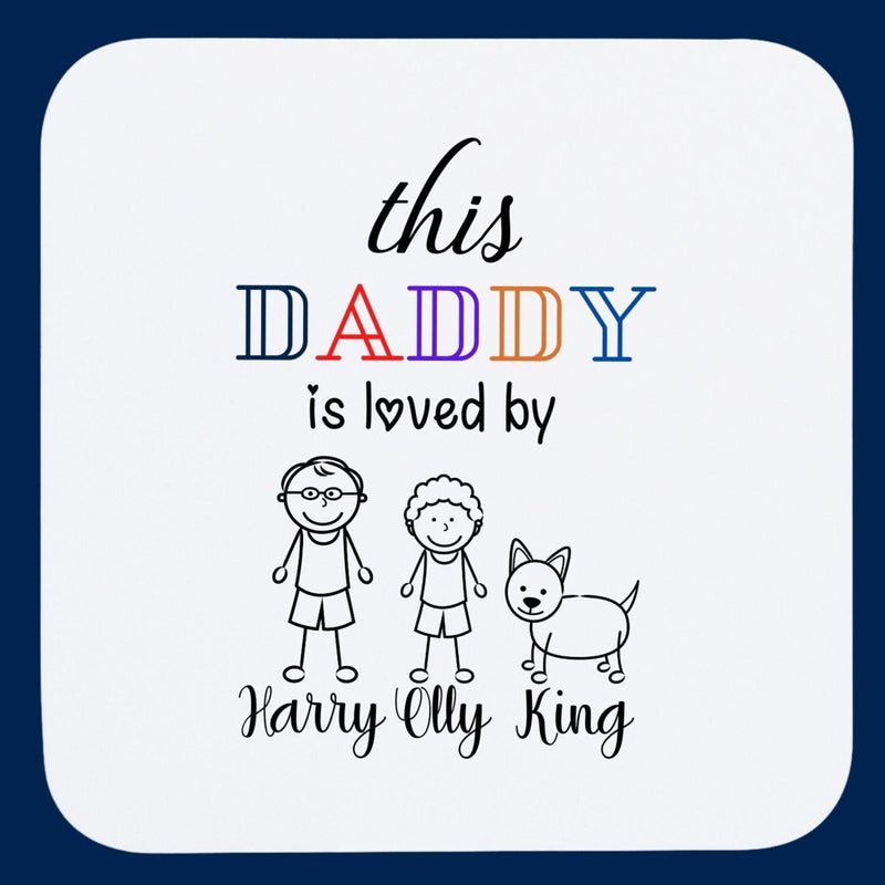 personalised coaster for daddy