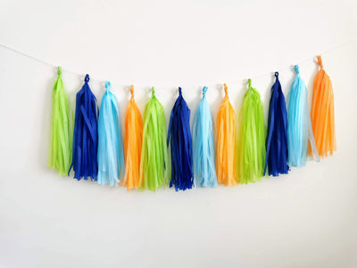Custom Dinosaur Themed Paper Tassels