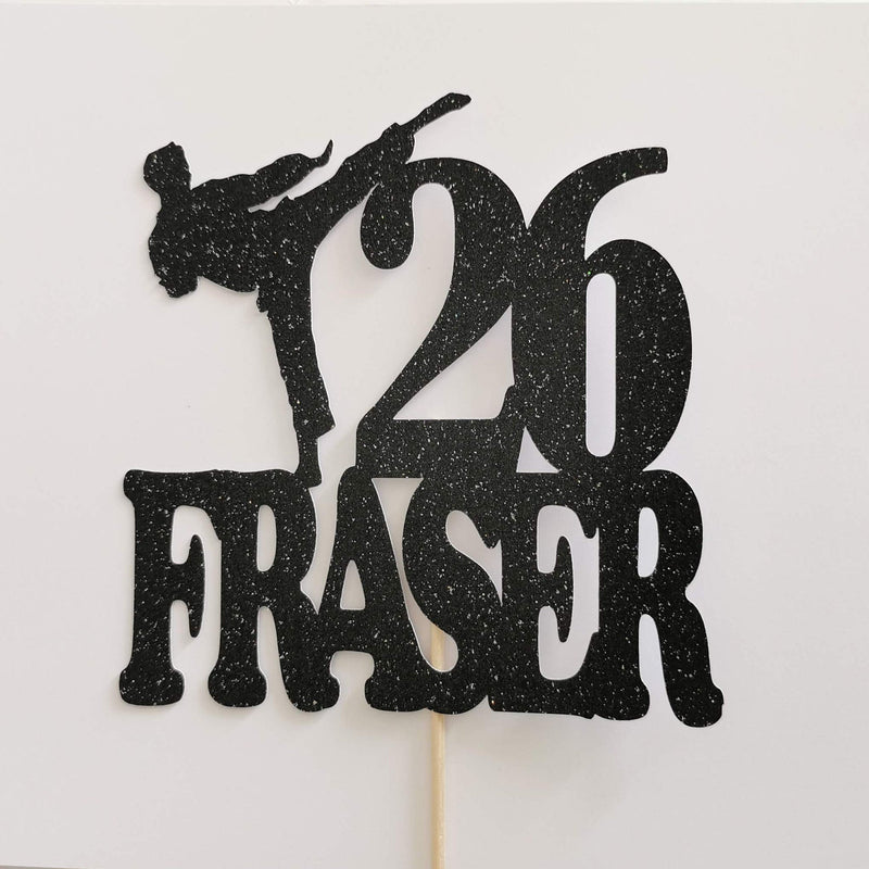 karate cake topper