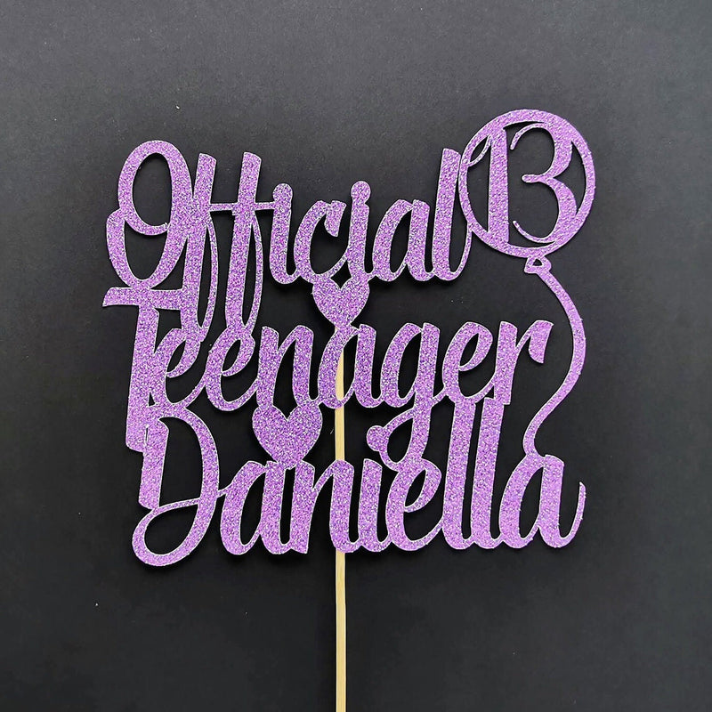 official teenager cake topper