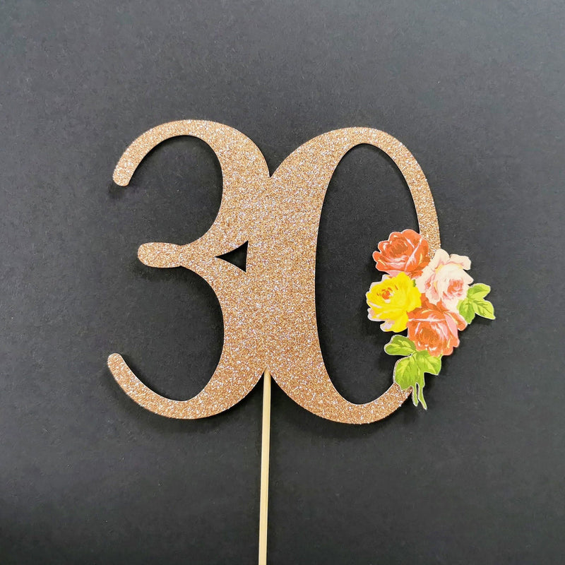 30 cake topper