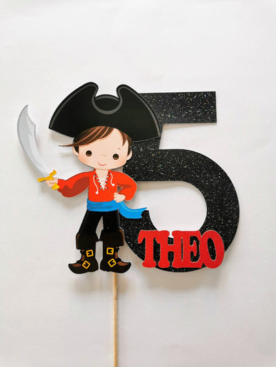 Personalised Pirate Boy Cake topper
