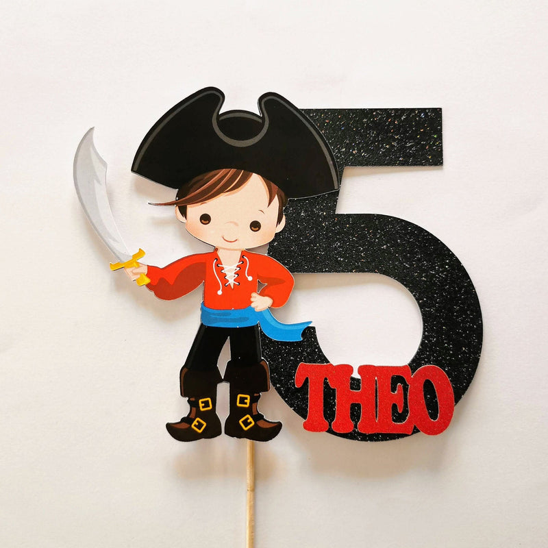 Pirate boy cake topper